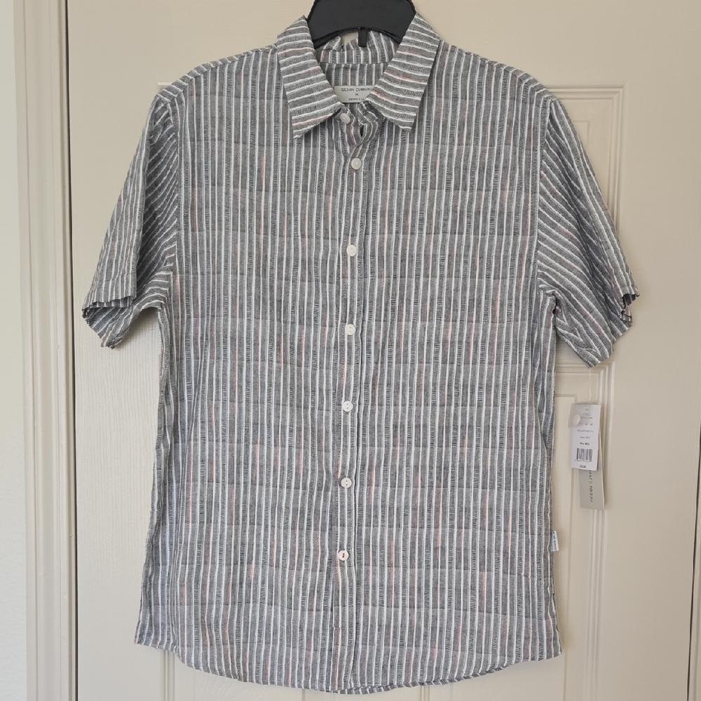 Classic Striped Button-Down Shirt for Men